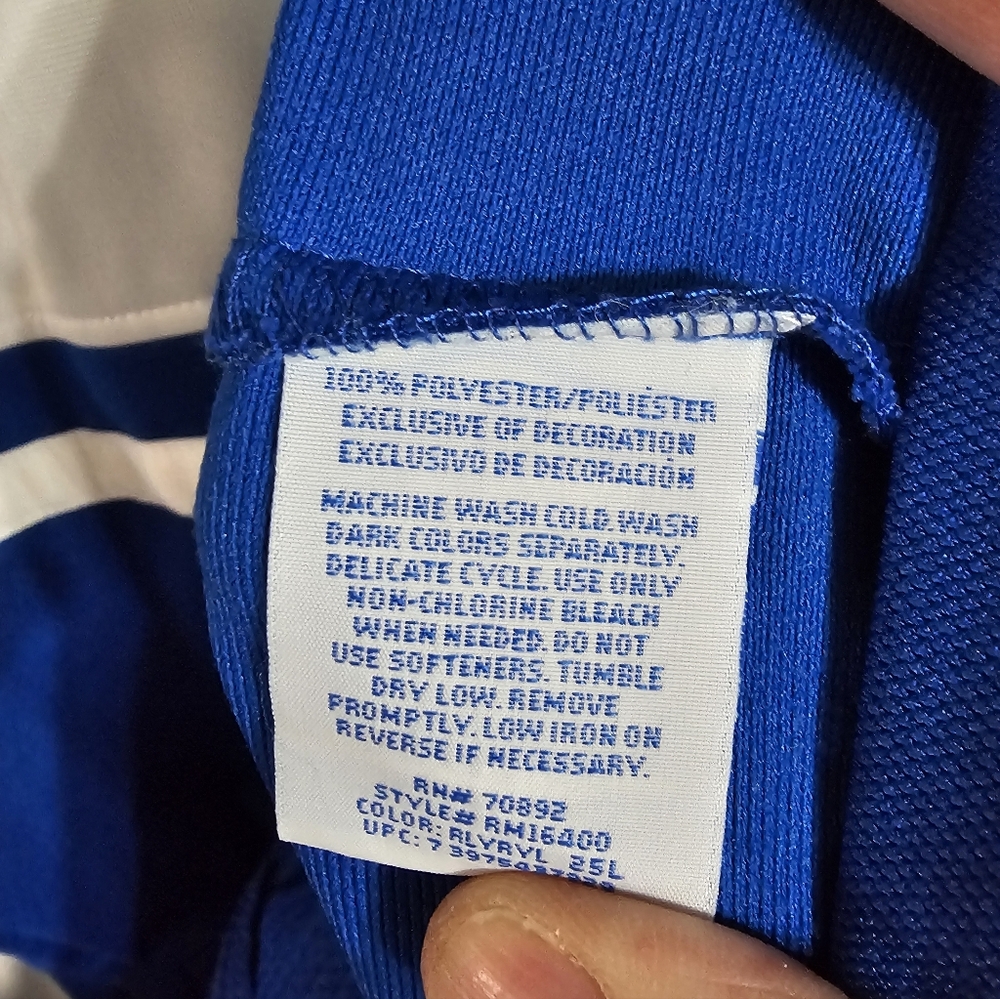 Starter Mens Blue Track Jacket Medium Full Zip Athletic Streetwear Retro Vintage - Picture 5 of 7